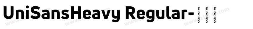 UniSansHeavy Regular字体转换